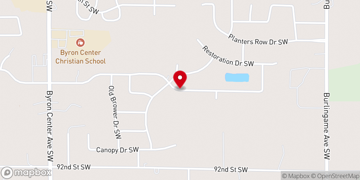 Map showing location of Hub Ministries