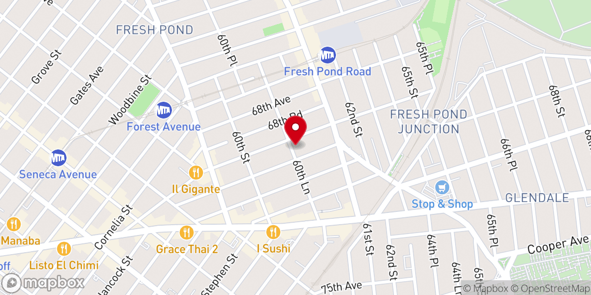 Map showing location of United Presbyterian Church-Rdgwd