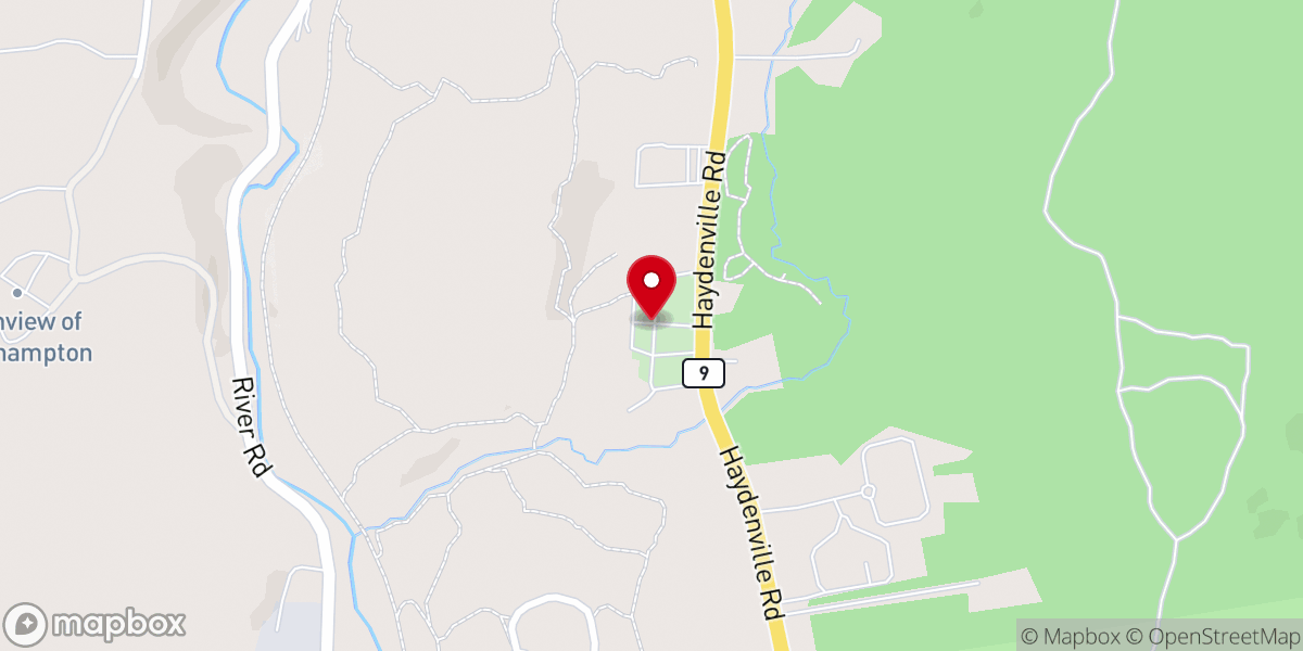Map showing location of St Mary of the assumption