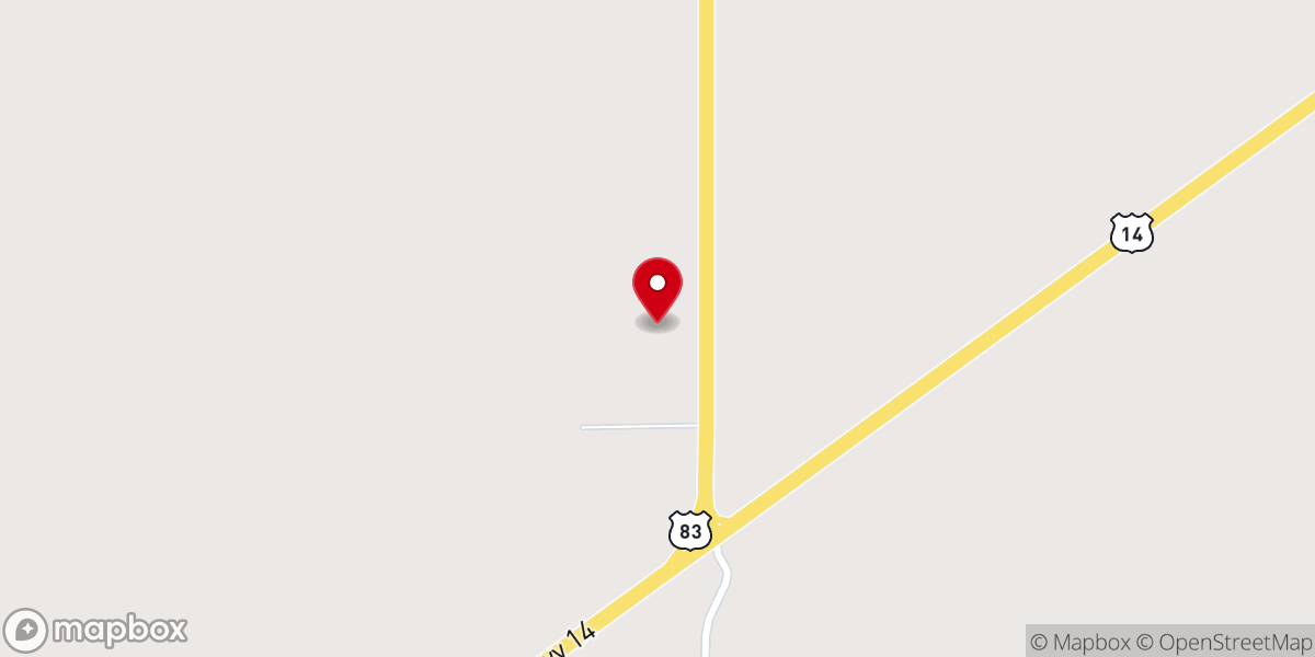 Map showing location of Hilltop Truck Stop