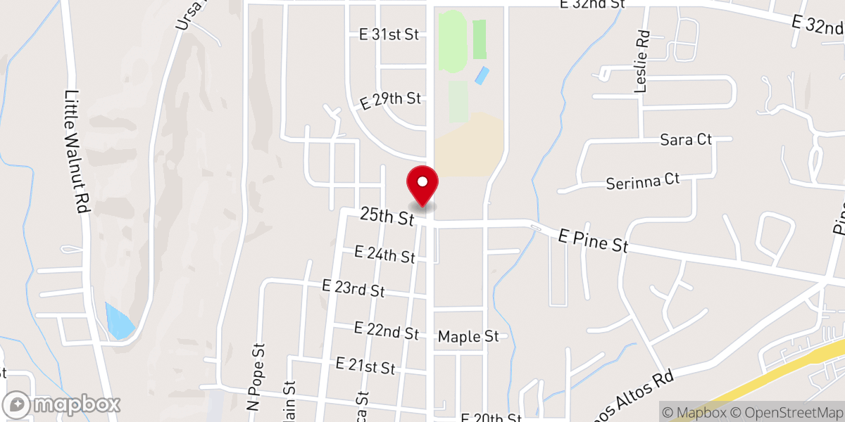 Map showing location of Messiah Evangelical Lutheran Church