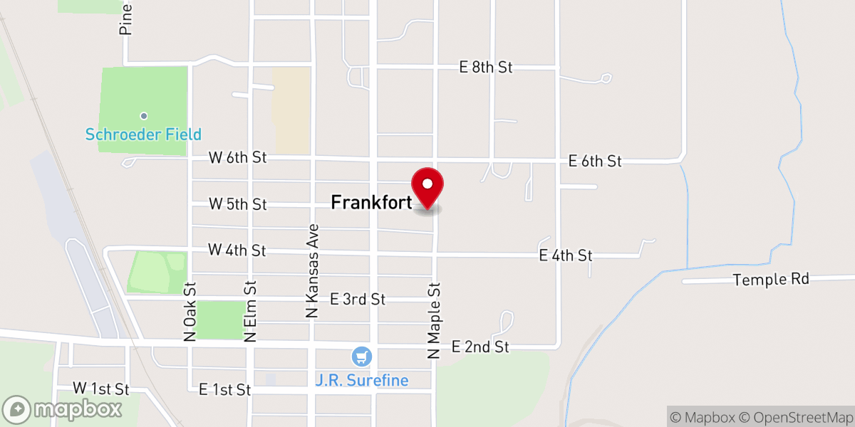 Map showing location of Annunciation Catholic Church