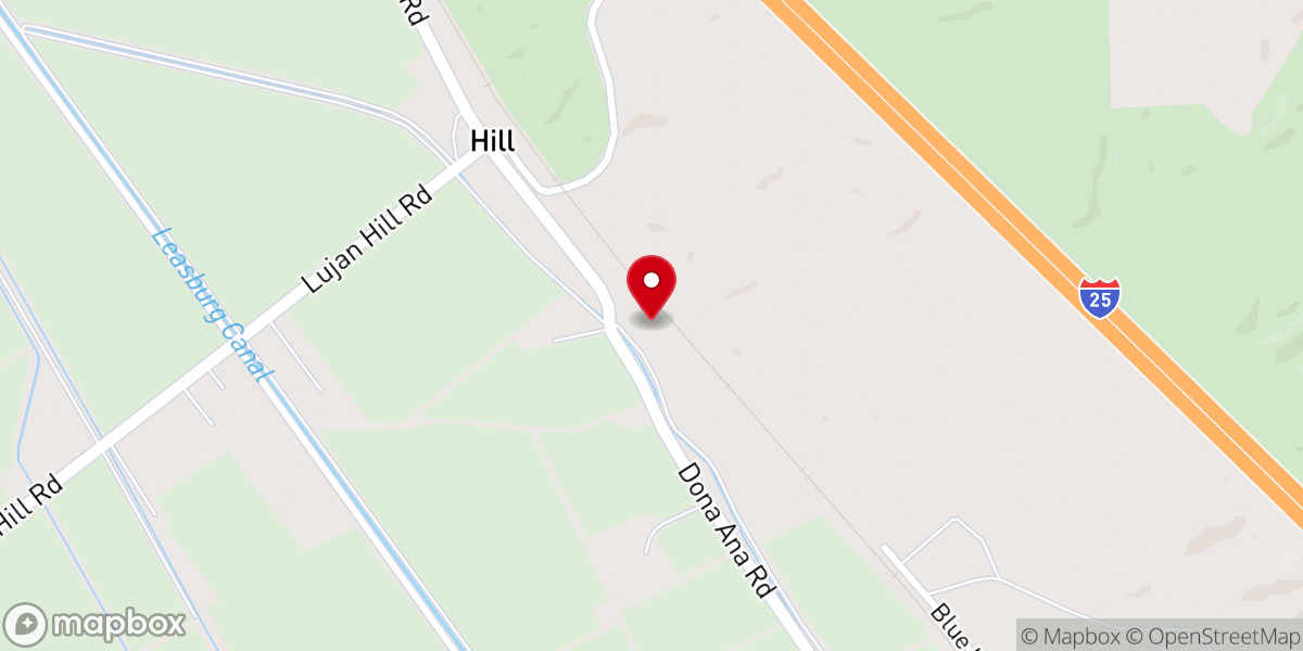 Map showing location of Hill Baptist Church