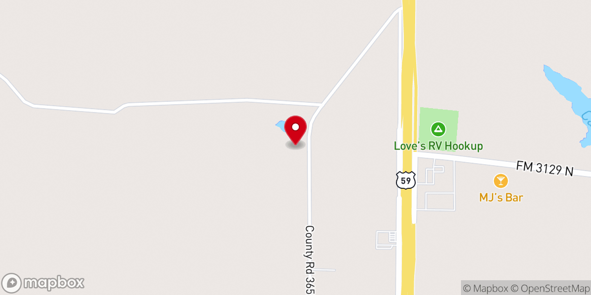 Map showing location of Hebron Baptist Church