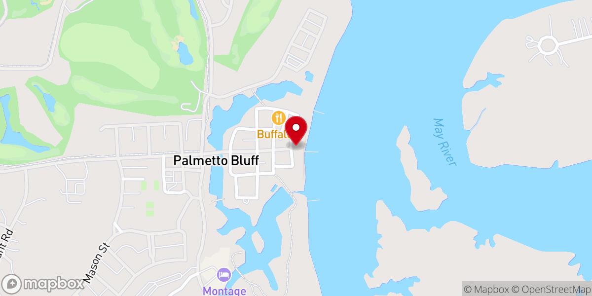 Map showing location of Community Chapel At Palmetto Bluff