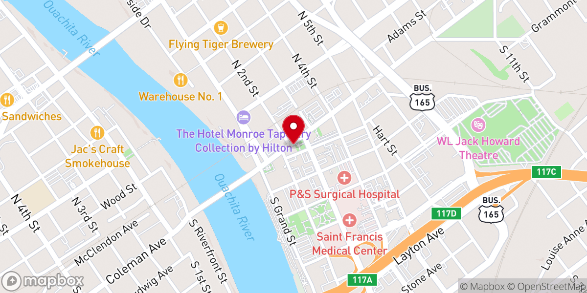 Map showing location of The Palace