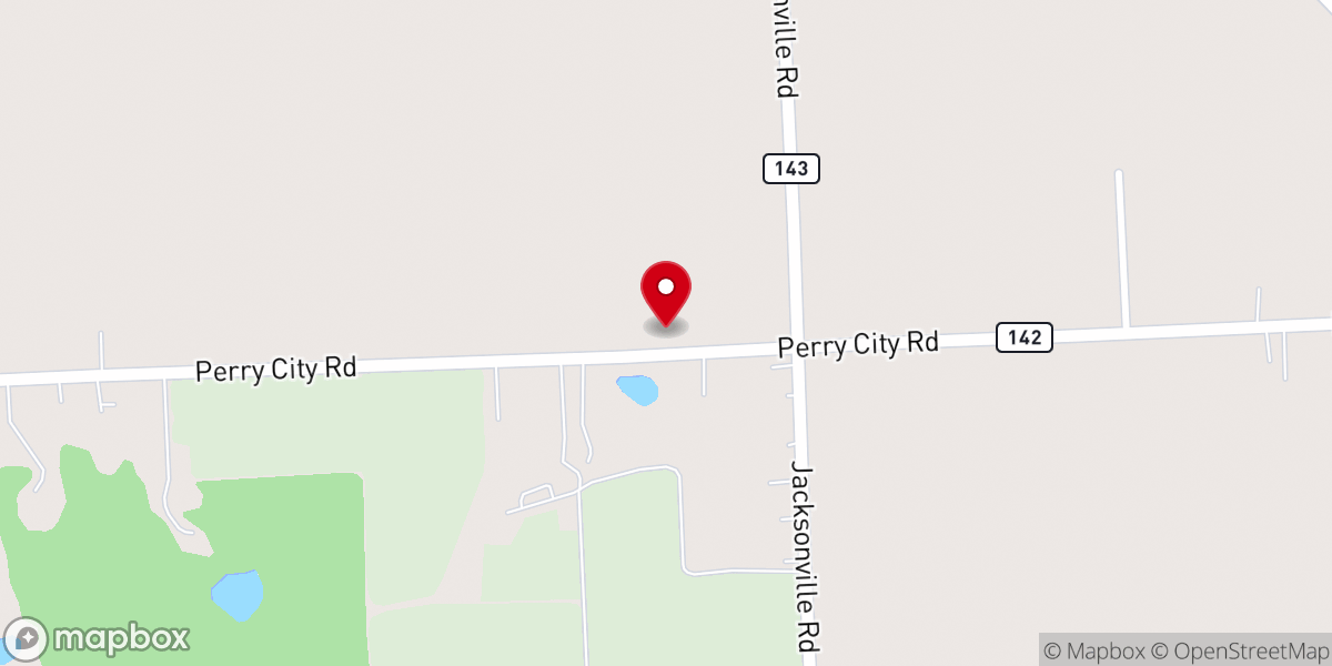 Map showing location of Quaker Settlement Church