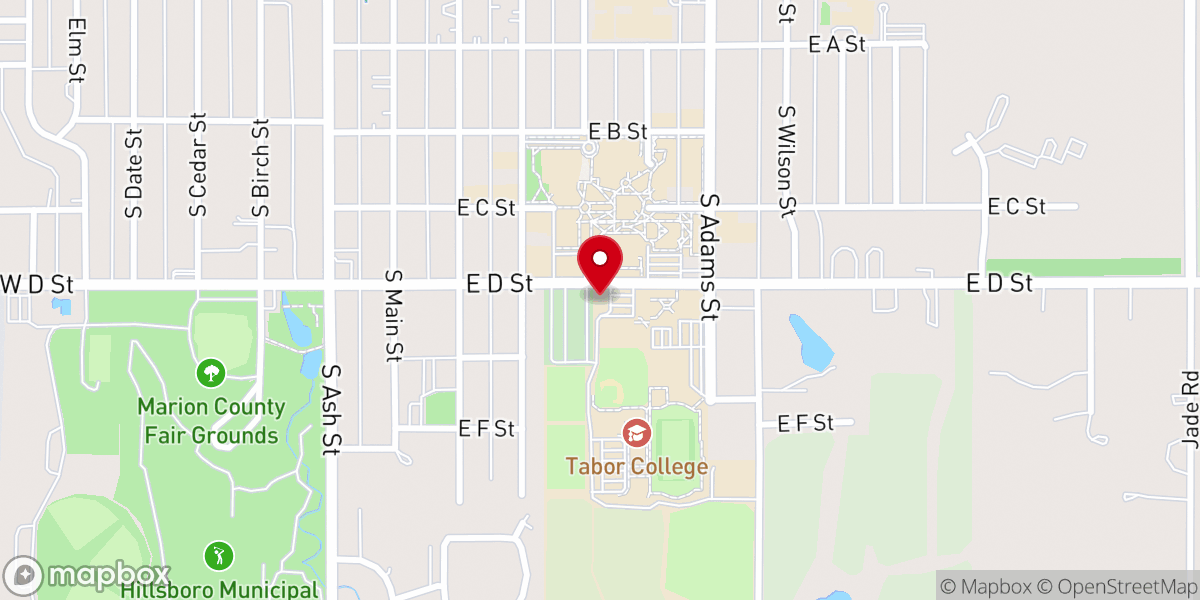 Map showing location of Historic Church
