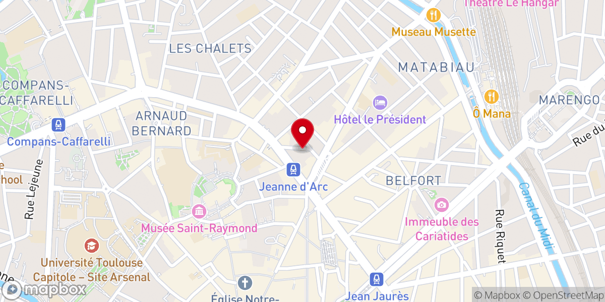 Map showing location of Chapelle Frederic