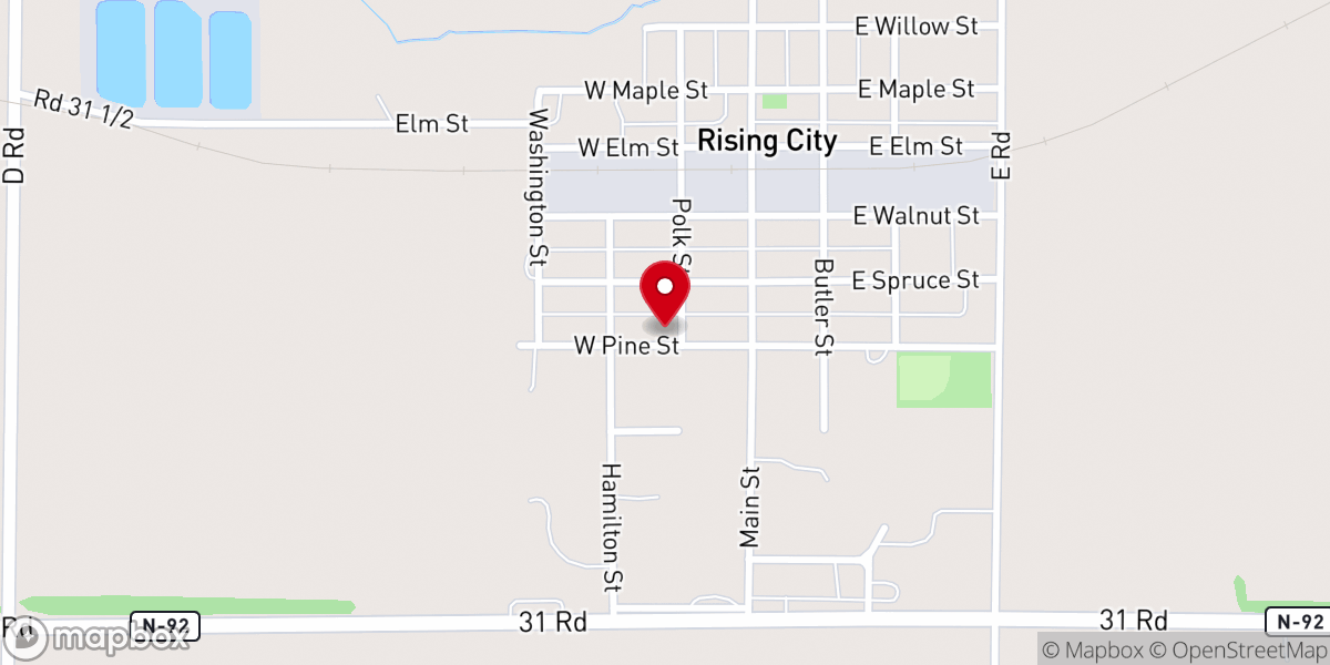 Map showing location of United Methodist Church
