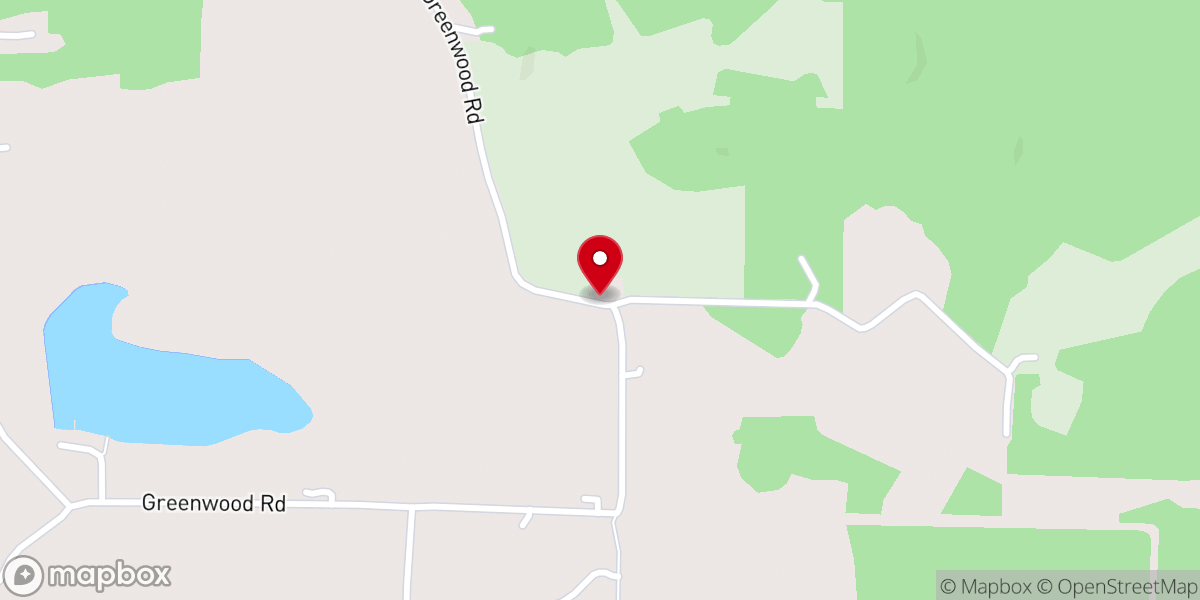 Map showing location of Greenwood Church-The Brethren
