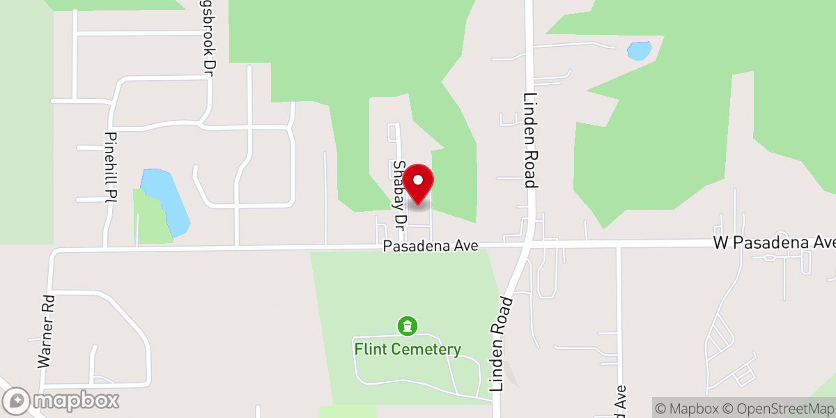 Map showing location of Westside Church