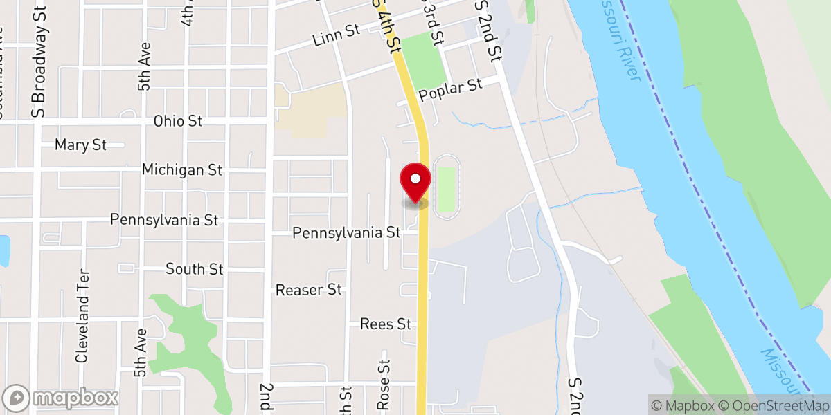 Map showing location of Grace Fellowship Church