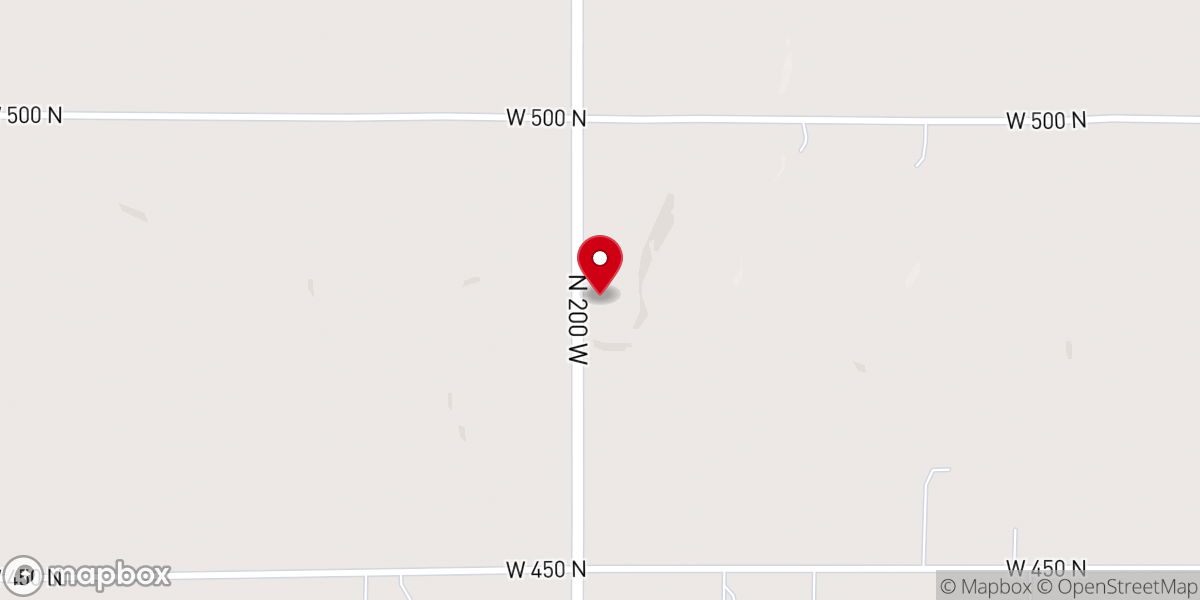Map showing location of Whippoorwill Community Church