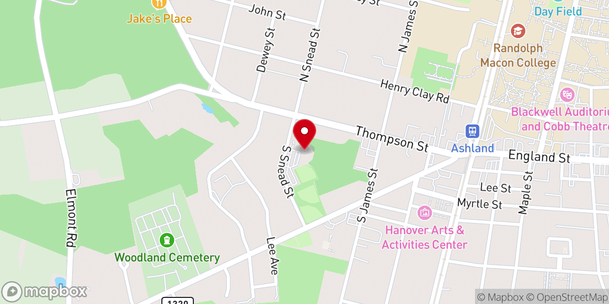 Map showing location of St Ann's Catholic Church