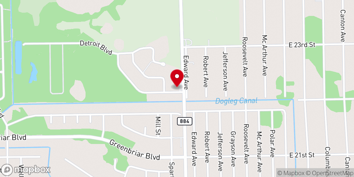 Map showing location of Living Water Fellowship Inc