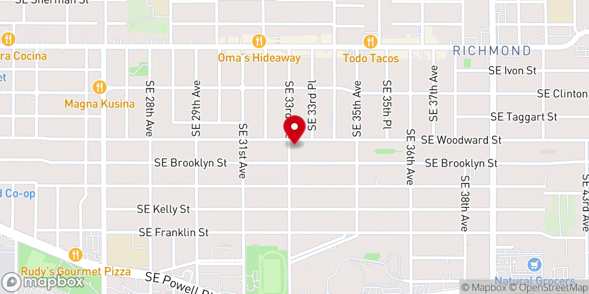 Map showing location of Waverly United Church of Christ