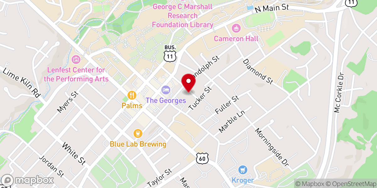 Map showing location of Gospel Way Church of God in Christ