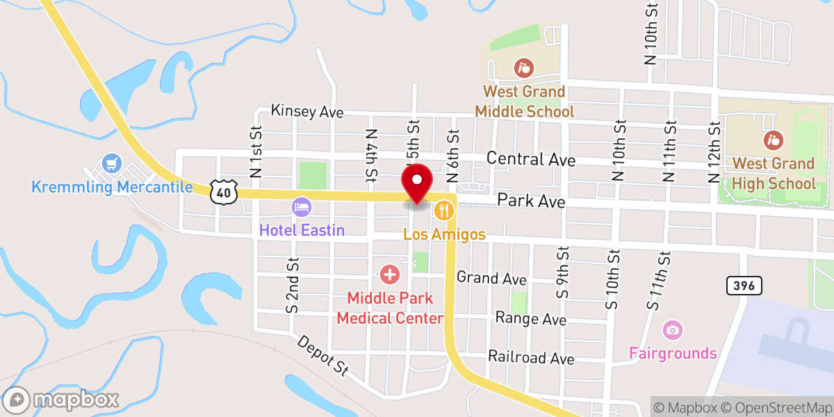 Map showing location of St Peters Catholic Church