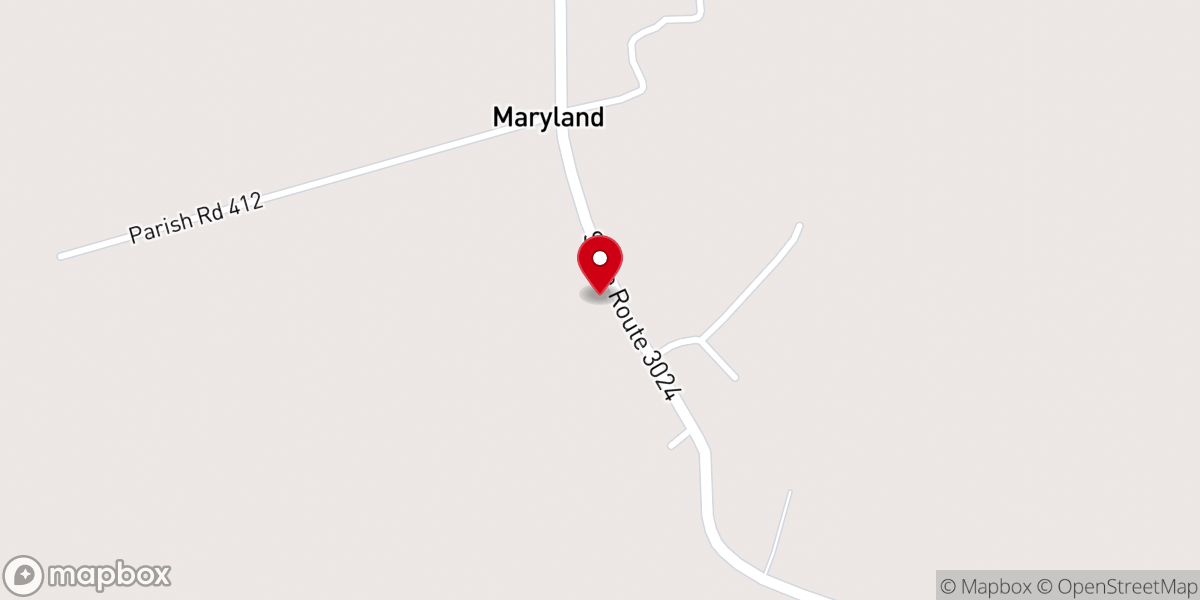 Map showing location of Maryland Baptist Church