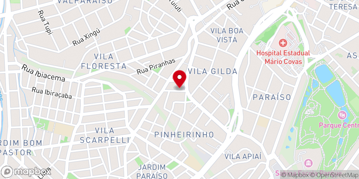 Map showing location of Igreja Evangélica Livre S André