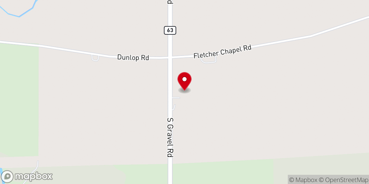 Map showing location of Alabama Full Gospel Fellowship