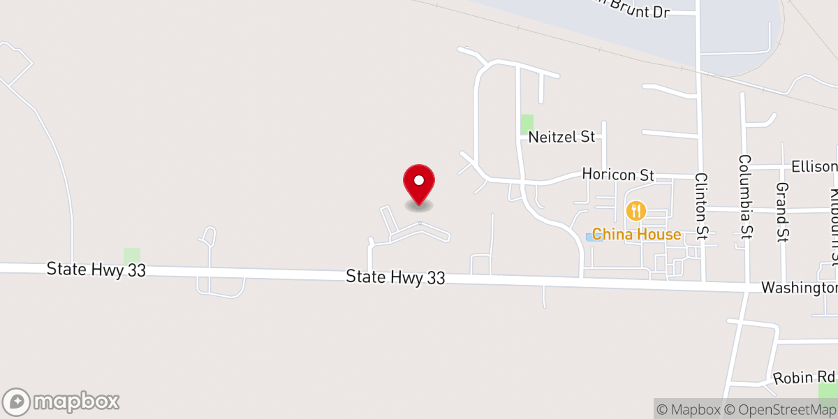 Map showing location of Sacred Heart Parish