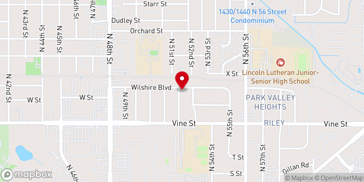 Map showing location of Hollywood Heights Chapel