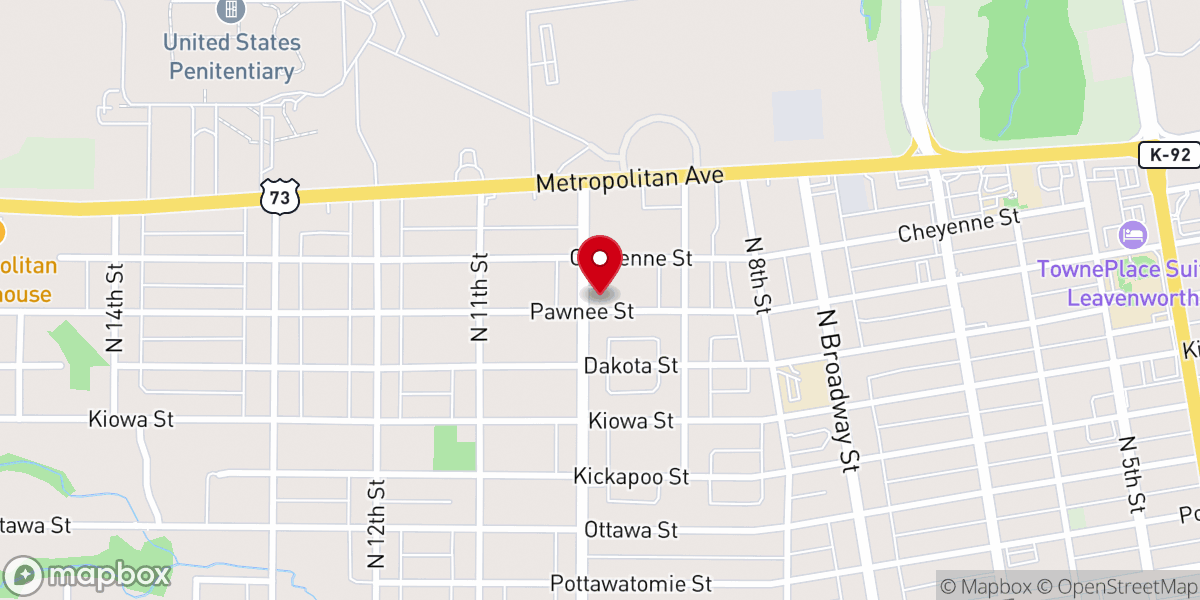 Map showing location of Assembly of God Korean Church