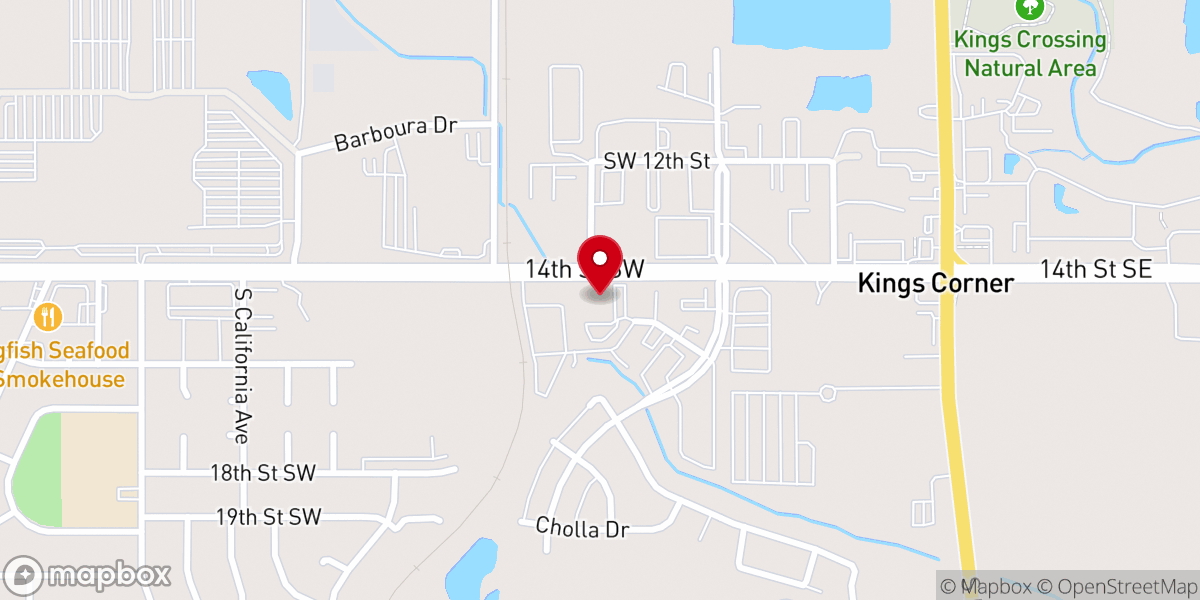 Map showing location of Grace Community Church