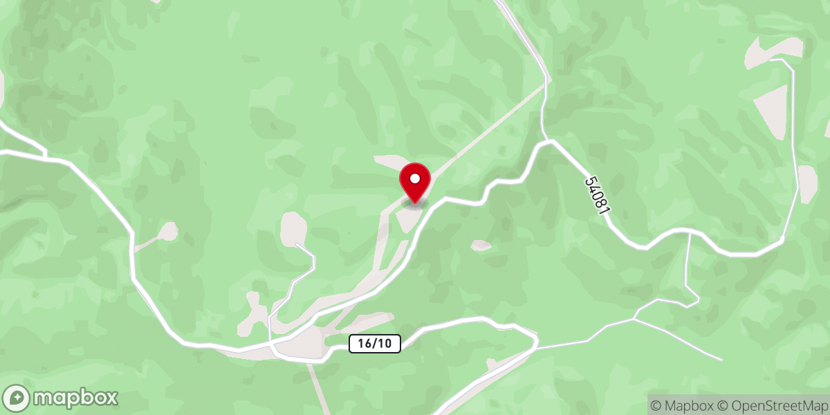 Map showing location of Mount Pisgah Church
