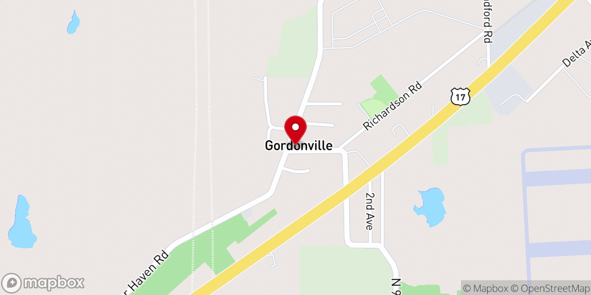 Map showing location of Good Hope Missionary Baptist Church