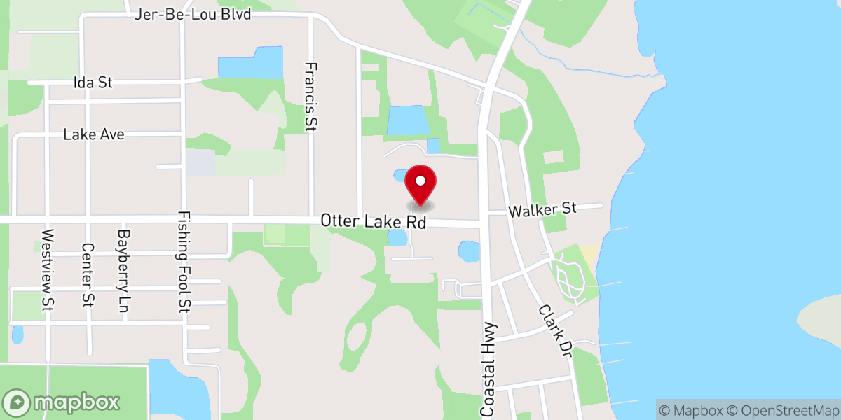 Map showing location of Panacea First Baptist Church