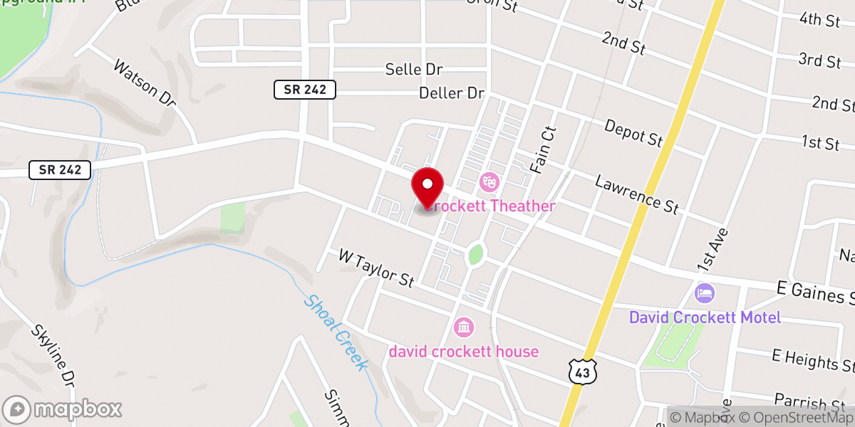 Map showing location of First United Methodist Church