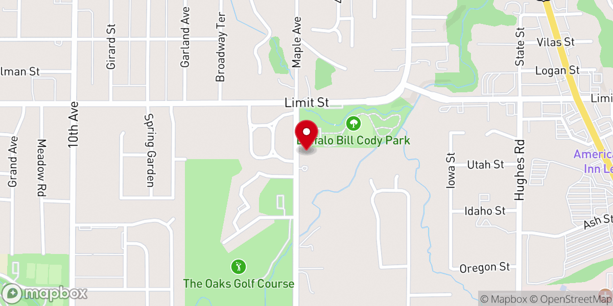 Map showing location of Berean Church