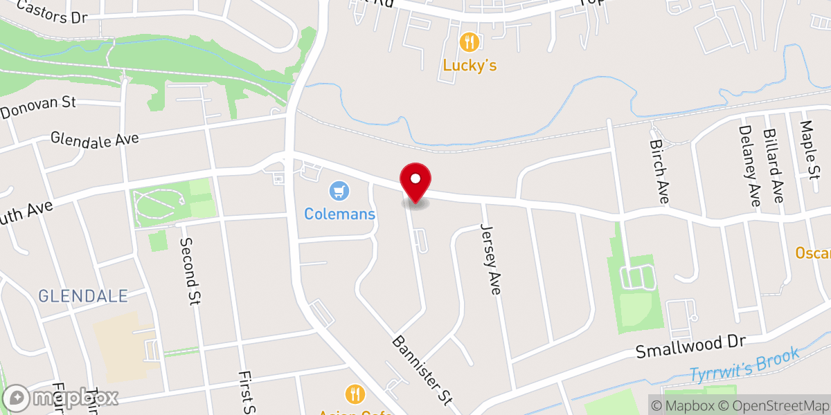 Map showing location of First United Church