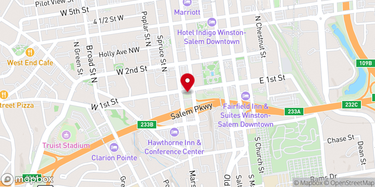 Map showing location of The Crest