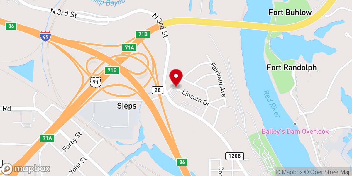 Map showing location of Eastern Charm Baptist Church