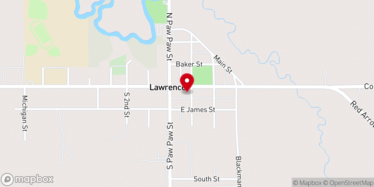 Map showing location of American Legion