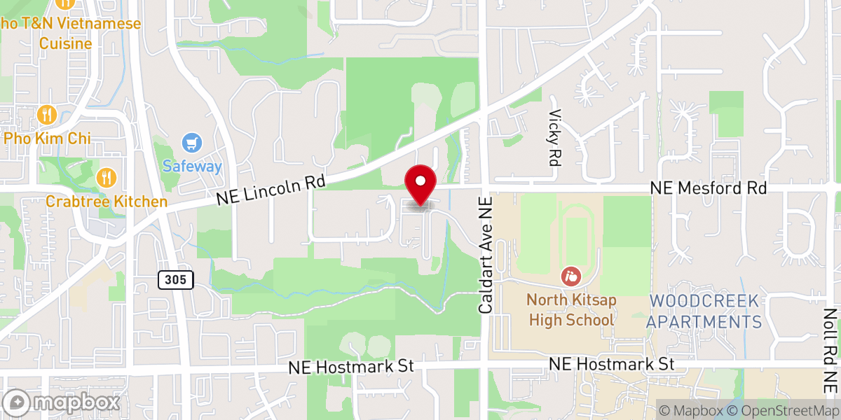 Map showing location of St Olaf's Catholic Church