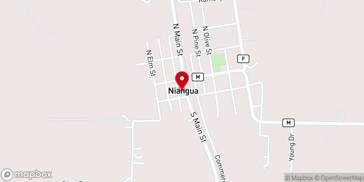 Map showing location of Niangua Ambualnce