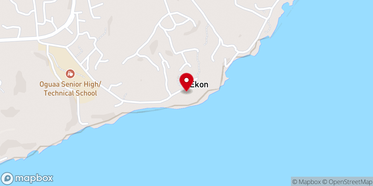 Map showing location of St. Anna Catholic Church, Ekon