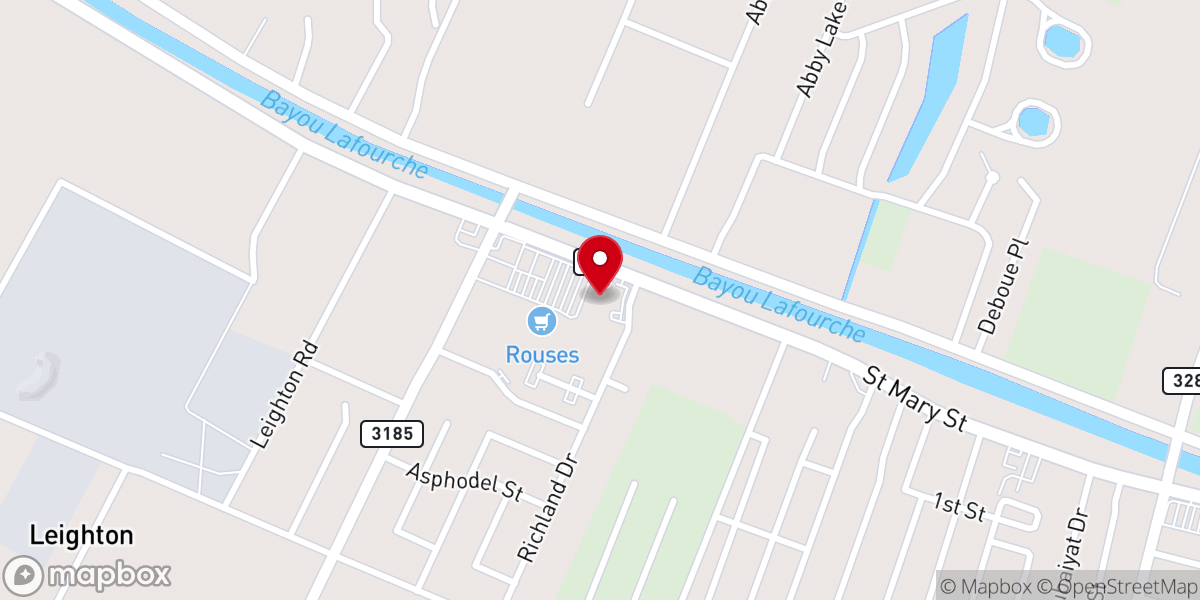 Map showing location of Covenant Church | Thibodaux Location