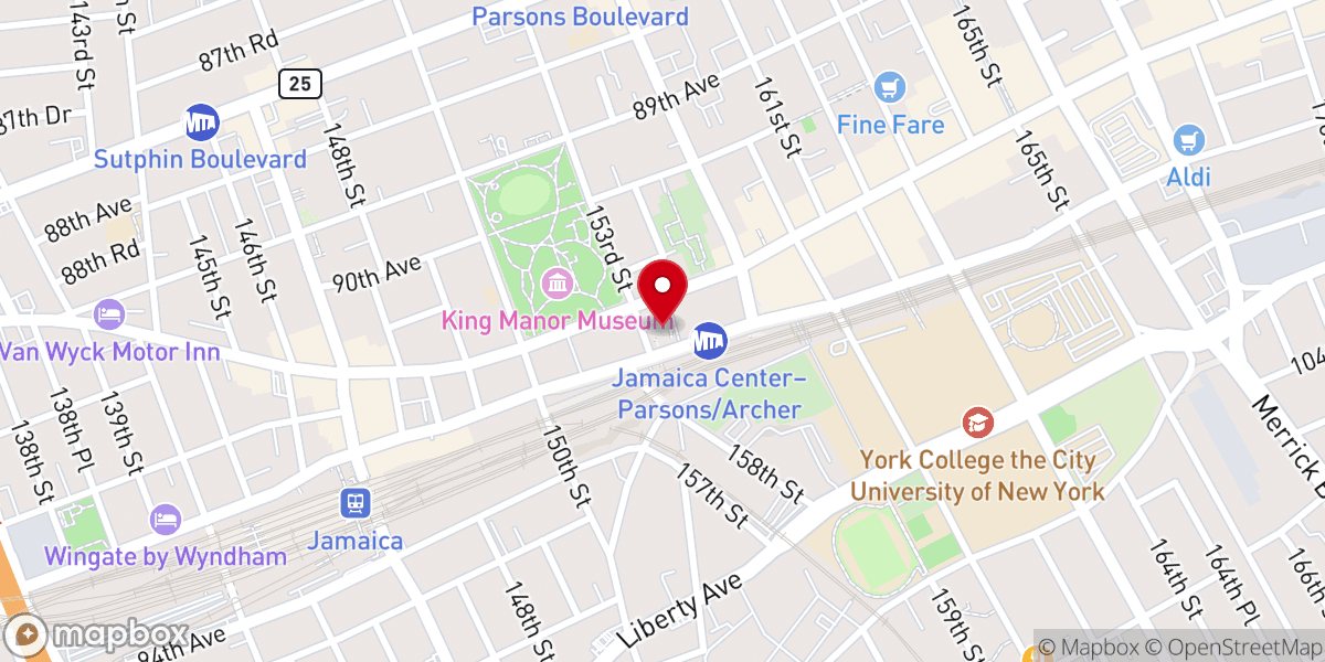 Map showing location of First Reformed Church of Jamaica