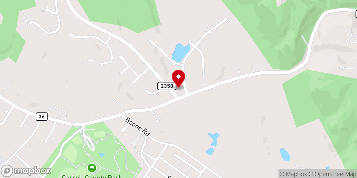 Map showing location of life in carrollton ministries