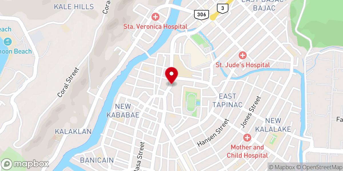 Map showing location of LBBC Olongapo City