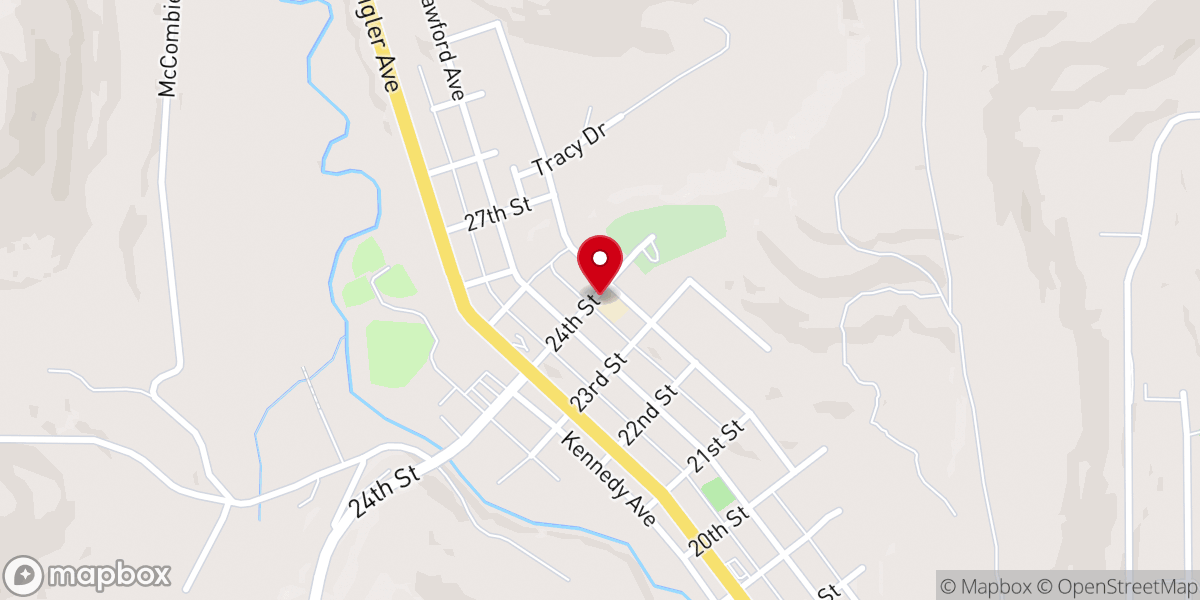 Map showing location of Prince of Peace Catholic Chapel