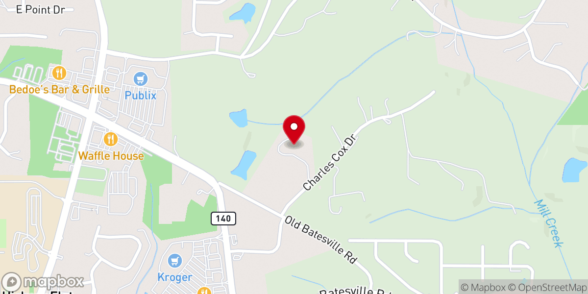 Map showing location of Journey Christian Church