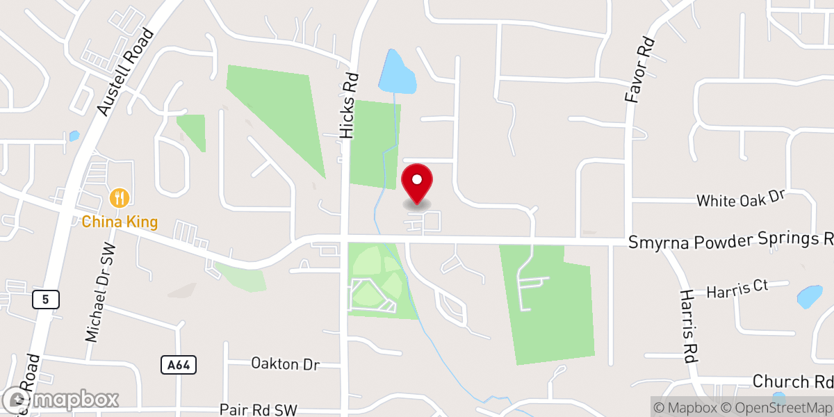 Map showing location of Christ Anglican Church