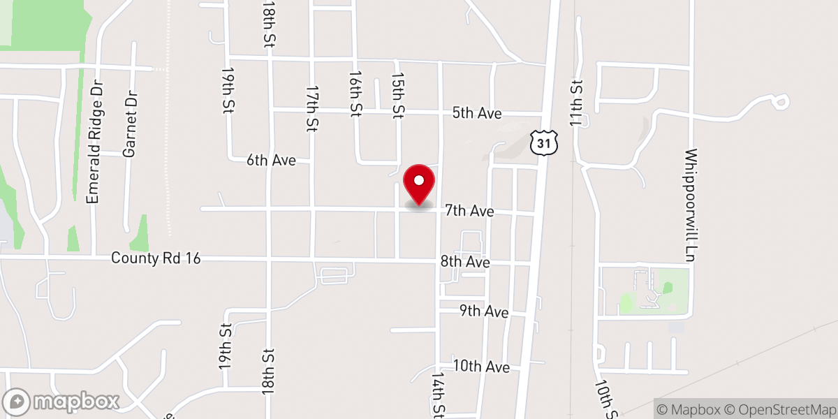 Map showing location of The Birmingham Church Inc